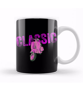 Vespa Classic Cute Vespa Lover Kupa Bardak Porselen