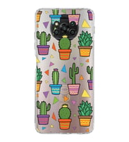 PrintiFy Xiaomi Poco X3 Pro ile Uyumlu 1mm Slim Fit Water Color 4 Baskılı Şeffaf  Kılıf