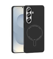 Lexroo Galaxy S26 FE Kılıf M-Safe Şarj Özellikli Kamera Korumalı Elio Sert PC Kılıf - Siyah