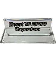 Kristal Masaüstü isimlik Ofis Makam Hediyesi M146 SLV