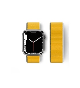 Mey İthalat® Watch 42Mm Hasırlı Cırtcırtlı Kordon - Sarı