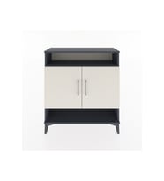 Arges Şifonyer 3 Raflı 2 Kapaklı 88x30x96 Antrasit-Aytaşı