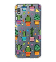 PrintiFy Samsung Galaxy A10 ile Uyumlu 1mm Slim Fit Water Color 4 Baskılı Şeffaf  Kılıf