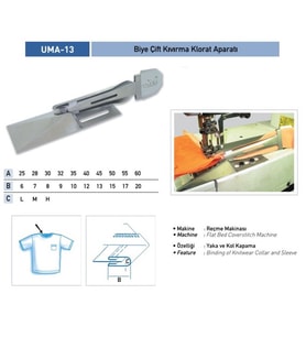 Biye Çift Kıvırma Klorat (Etek) Apara 25x7mm / APR 13-R