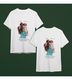 Anneler Günü Tasarımlı Tişört Kişiye Özel ( Unisex - Büyük - Çocuk )