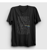 Presmono Unisex Siyah Eclipsed Pink Floyd T-Shirt 76468tt