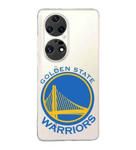 Huawei P50 Pro Uyumlu Kapak Golden State Warriors Tasarımlı Şeffaf Silikon Kılıf