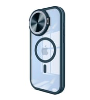 Apple iPhone 15 Pro Kılıf Teleskop Lens Magsafe Silikon Kapak - Lacivert