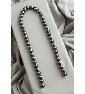 Hematit Taşı Küre Kesim Parlak Füme 10mm Doğal Taş Dizi