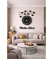 mrchediyesepeti Duvar Saatleri Kişiye Özel tasarım Şık ve Kaliteli no243
