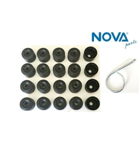 1K0601173 9B9 Bijon Kapağı Takım ( 20 Adet + Çıkartma Aparatı ) Tüm Modeller