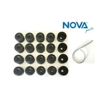1K0601173 9B9 Bijon Kapağı Takım ( 20 Adet + Çıkartma Aparatı ) Tüm Modeller