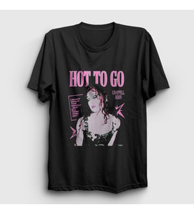 Presmono Unisex Siyah Hot To Go Müzik Chappell Roan T-Shirt 497548tt