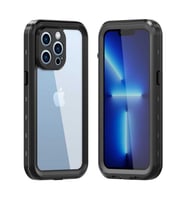 Uyumlu Model Apple iPhone 13 Pro Kılıf Toz Kir Su Geçirmez Kapak (Siyah)