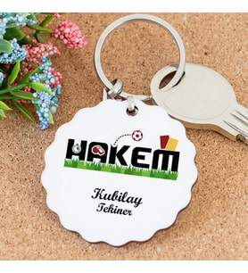 İsme Özel Hakem Papatya Anahtarlık