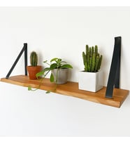 Lexroo Duvar Rafı, Dekoratif Duvar Rafı, Masif Kayın Modern Duvar Rafı - 80 cm