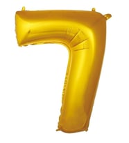 Gold 7 Rakam Folyo Balon 36 cm 1Adet