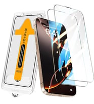 Apple iPhone 14 Pro Max Uyumlu Zore 3D Oliv HD Temperli Cam Ekran Koruyucu + Kolay Uygulama Aparatı (Şeffaf)