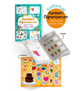 Kramlar – Renkleri Öğreniyorum – Çıkartmalı Etkinlik Kitabı - 3 Yaş +