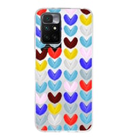 PrintiFy Xiaomi Redmi 10 ile Uyumlu 1mm Slim Fit Water Color 1 Baskılı Şeffaf  Kılıf