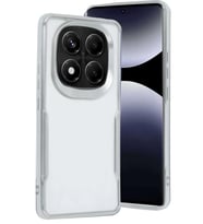 Redmi Note 14 Pro Plus Kılıf Boyi Silikon Kapak - Gümüş