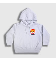 Presmono Unisex Çocuk Beyaz Shiba Inu Bitcoin Kapüşonlu Sweatshirt 264348tt (Beyaz)