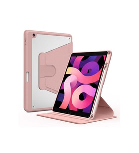 Apple iPad Pro 10.5 (7.Nesil) Uyumlu Kılıf Zore Nayn Dönebilen Standlı Kılıf (Pembe)
