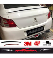 Spoiler Peugeot 301 Bagaj Üzeri Çıta Spoiler Pianoblack 120Cm