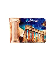 Yunanistan Atina Sütun Magnet (Karışık)