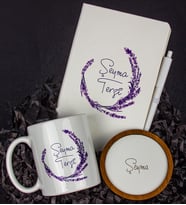 Kişiye Özel Defter Kalem Kupa Ve Bardak Altlığı Hediye Seti 103726 (Model 1)