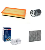 Bosch Filtre Bakım Seti Volkswagen Golf 4 1.6 Benzin 100-102 Beygir 1998-2003 Hava + Yağ F + Yakıt F. + Polen Bosch