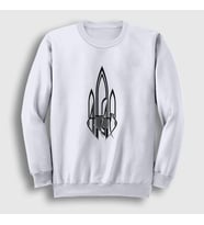 Presmono Unisex Beyaz Logo Müzik At The Gates Sweatshirt 510421tt (Beyaz)