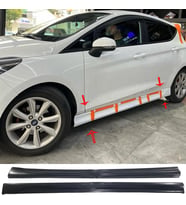 Ford Fiesta 2018 ve üzeri Yan Marşpiyel Seti Mat Siyah Plastik 2 Adet