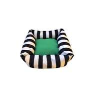 Zebra Desenli Yıkanabilir Kedi Köpek Yatağı 50x50 cm Farklı Renk Seçenekleri