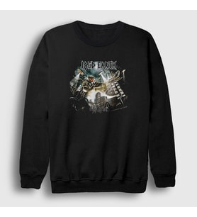 Presmono Unisex Siyah Dystopia Iced Earth Sweatshirt