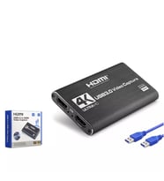 Hadron HDX1358 USB 3.0 to HDMI Video Capture Kartı 4K Ultra HD Canlı Yayın ve Kayıt Cihazı - Siyah -