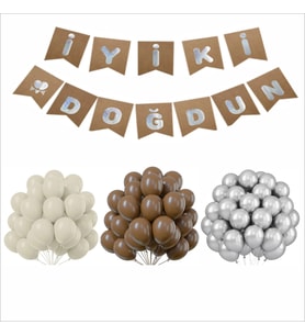 KRAFT TEMALI BALON+BANNER SETİ