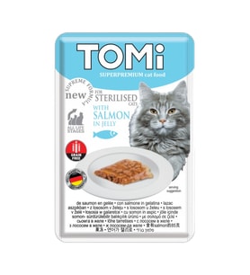 Tomi Kedi Kısırlaştırılmış Somon Ve Yumurta Tahılsız Pouch Mama 85gr