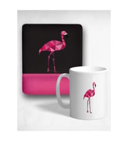 Pink Flamingopin Bilek Destekli Mouse Pad Ve Kupa Bardak Seti