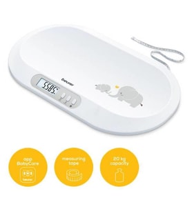 BEURER BY 90 BLUETOOTH ÖZELLİKLİ BEBEK TARTISI