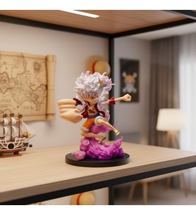 One Piece Luffy Gear 5 Figürü – 15 cm Dekoratif Anime Koleksiyon Biblosu
