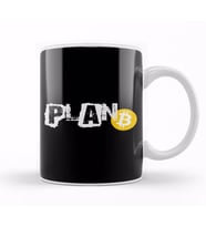 Plan B Bitcoin Cryptocurrency Decentralized Crypto Kupa Bardak Porselen