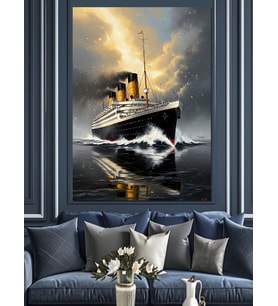 Titanic Gemisi Dekoratif Kanvas - Mdf Ahşap Tablo
