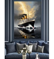 Titanic Gemisi Dekoratif Kanvas - Mdf Ahşap Tablo