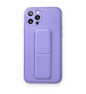 Apple İphone 12 Pro Kılıf Coco Deri Standlı Kapak - Koyu Lila