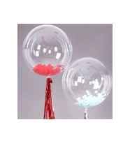 24 İnç Şeffaf Bobo Balon Pvc Balon Şeffaf 5 adet