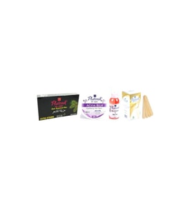 Black-siyah Ağda Seti - Kalıp 400 gr + 10 mt Ağda Bezi + Ağda Yağı 100 ml + Spatula 100'lü