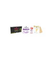 Black-siyah Ağda Seti - Kalıp 400 gr + 10 mt Ağda Bezi + Ağda Yağı 100 ml + Spatula 100'lü