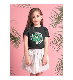 Power Puff Girls Buttercup Girl Baskılı Unisex Çizgi Film Çocuk Tişört (1-12 Yaş)