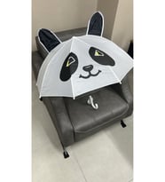 Çoçuk Şemsiyesi Panda-2 Beyaz Panda 9 Telli 45 Cm 3+